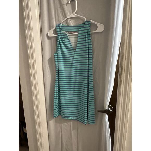 Ellie Kai Turquoise Purple Kim Tank Mini Dress Sz S - Picture 1 of 3
